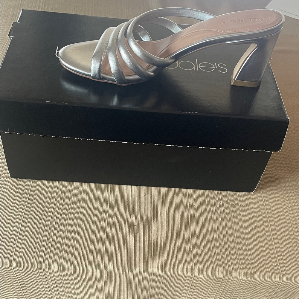 Cole Haan Women's Silver Strappy Heels
